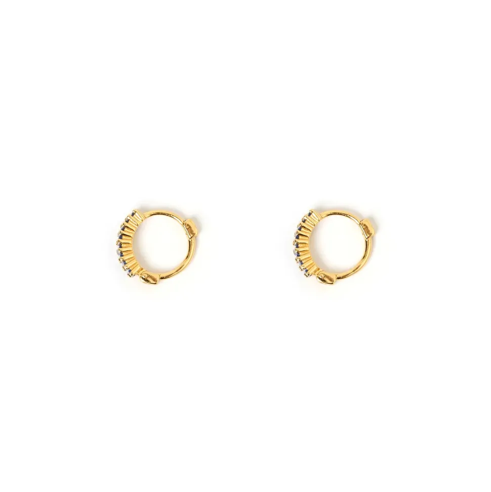 Arms of Eve 'Khloe Gold Earrings' - Sapphire Hot