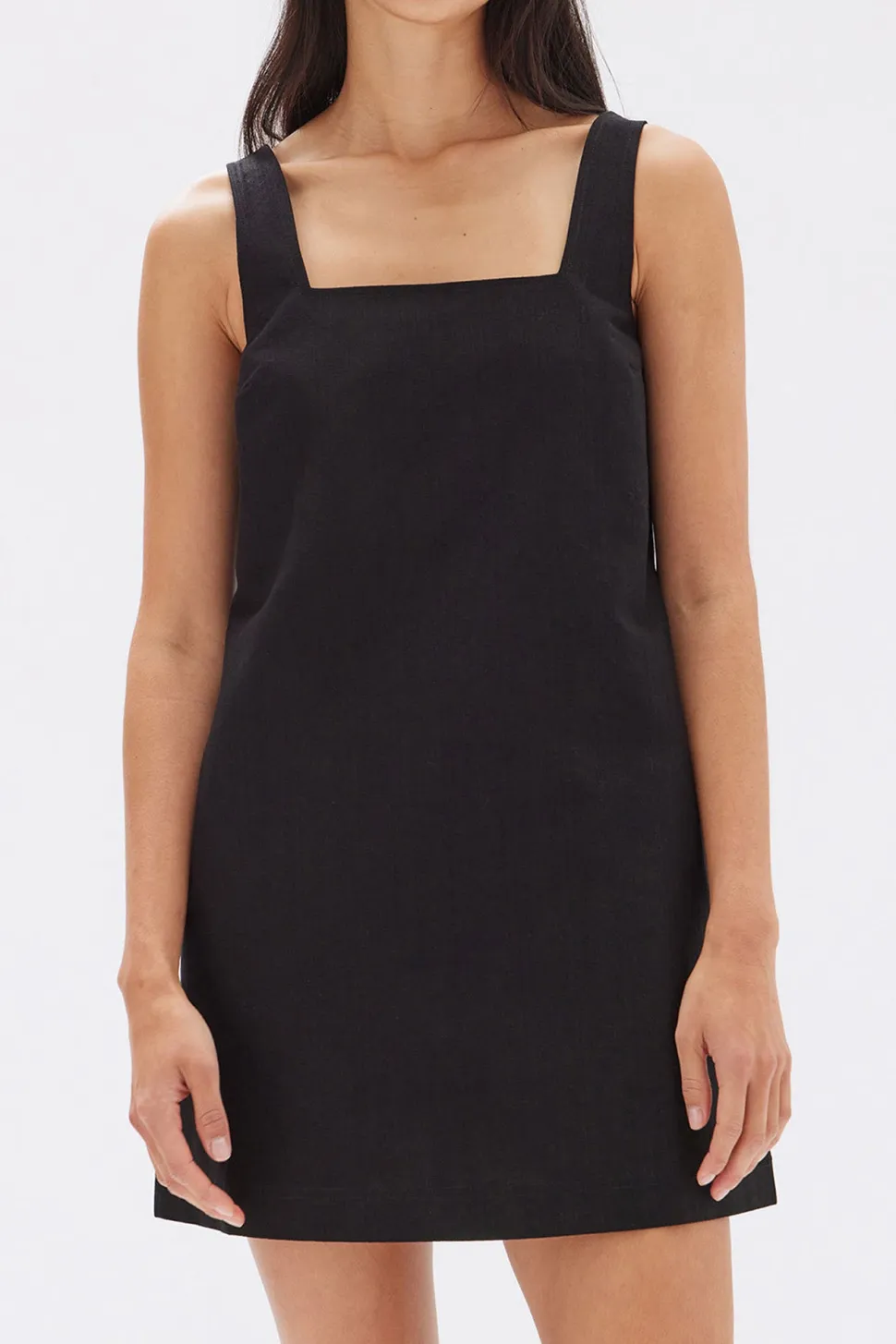 ASSEMBLY LABEL 'Alba Crepe Mini Dress' - Black Clearance