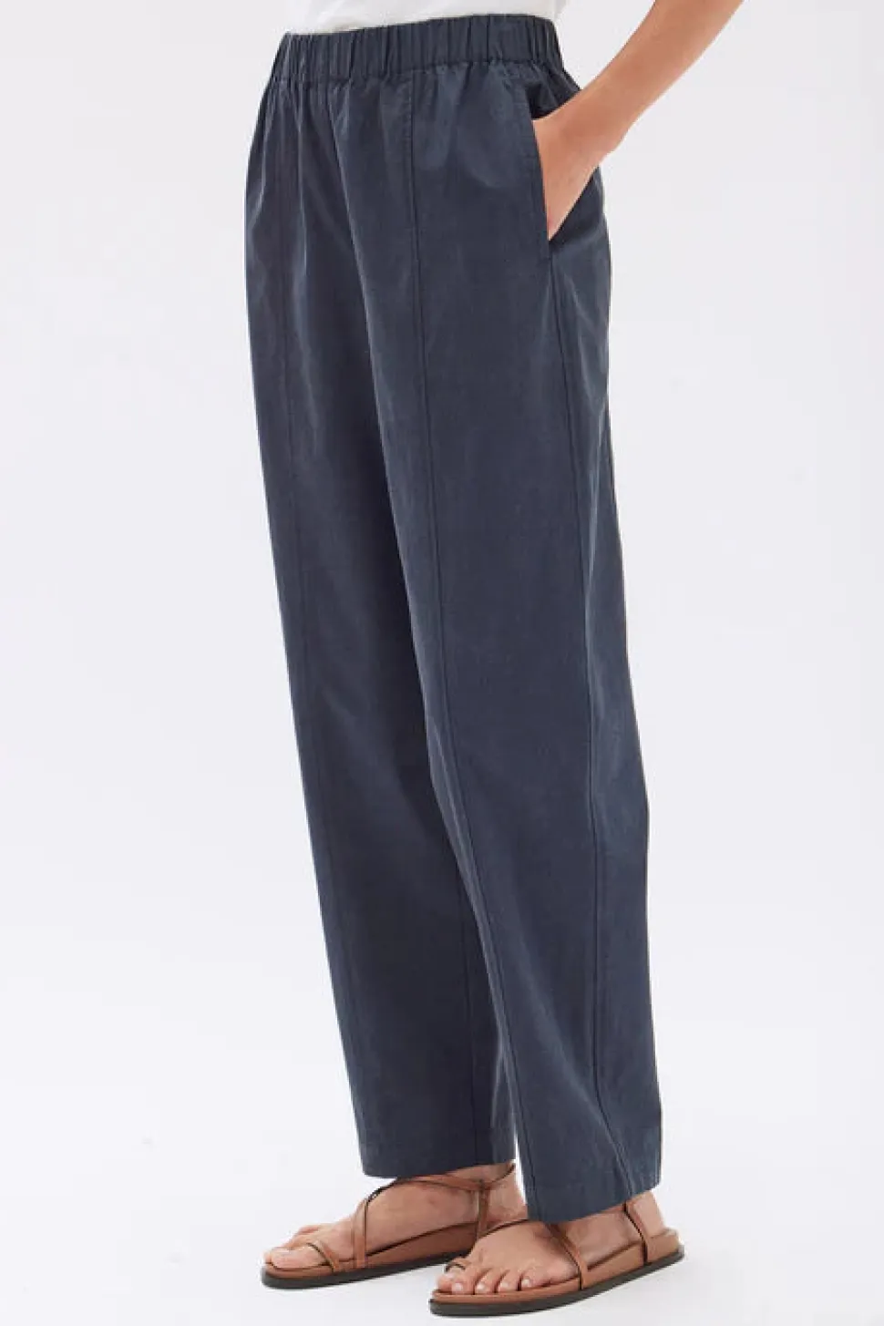 ASSEMBLY LABEL 'Bria Pant' - Navy Sale