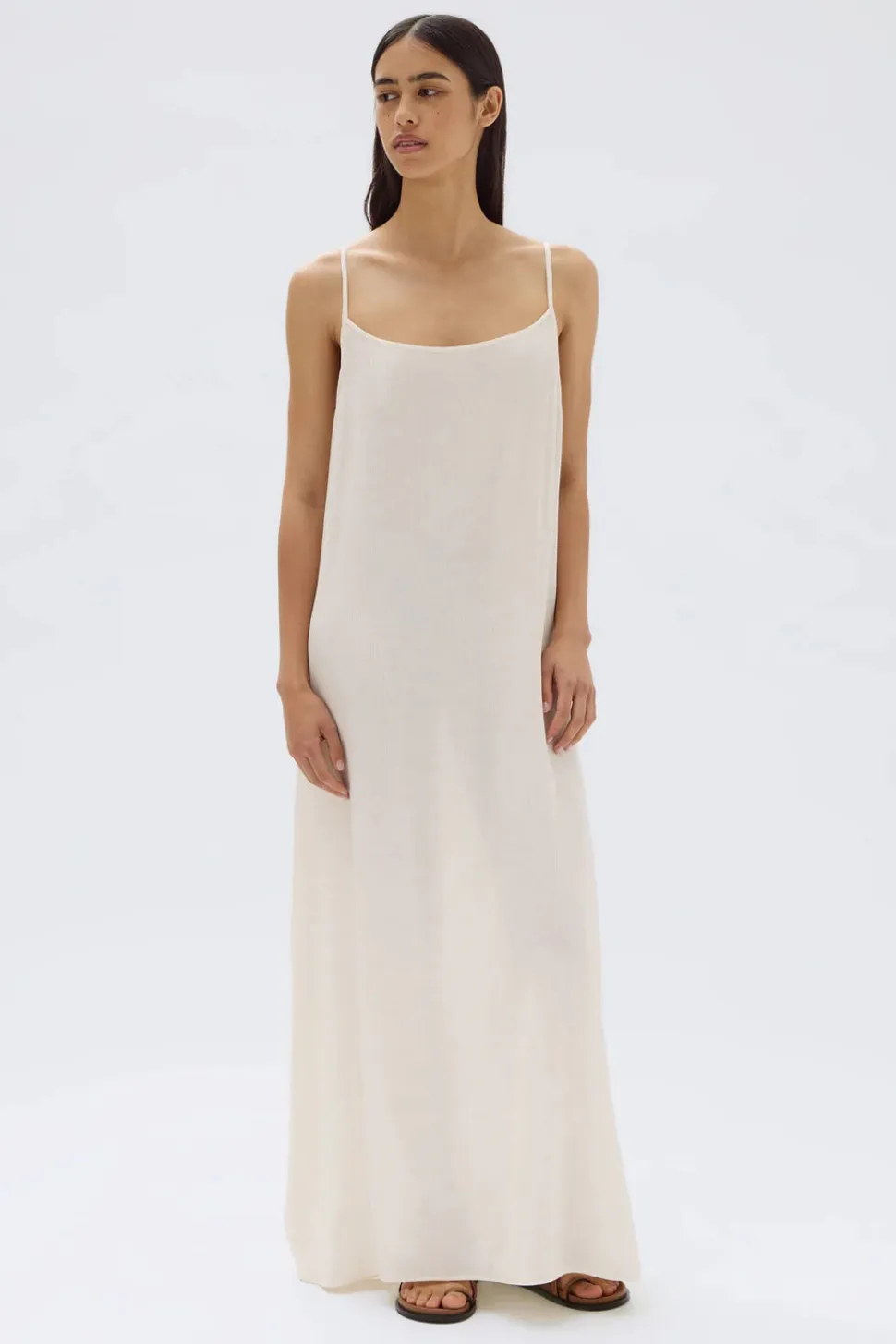 ASSEMBLY LABEL 'Lani Crinkle Maxi Dress' - Stone Hot