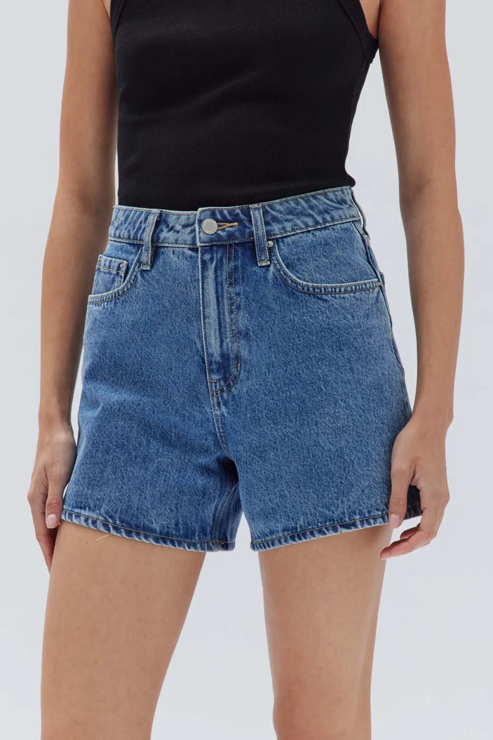 ASSEMBLY LABEL 'Vintage Denim Short' - Dark Stone Hot