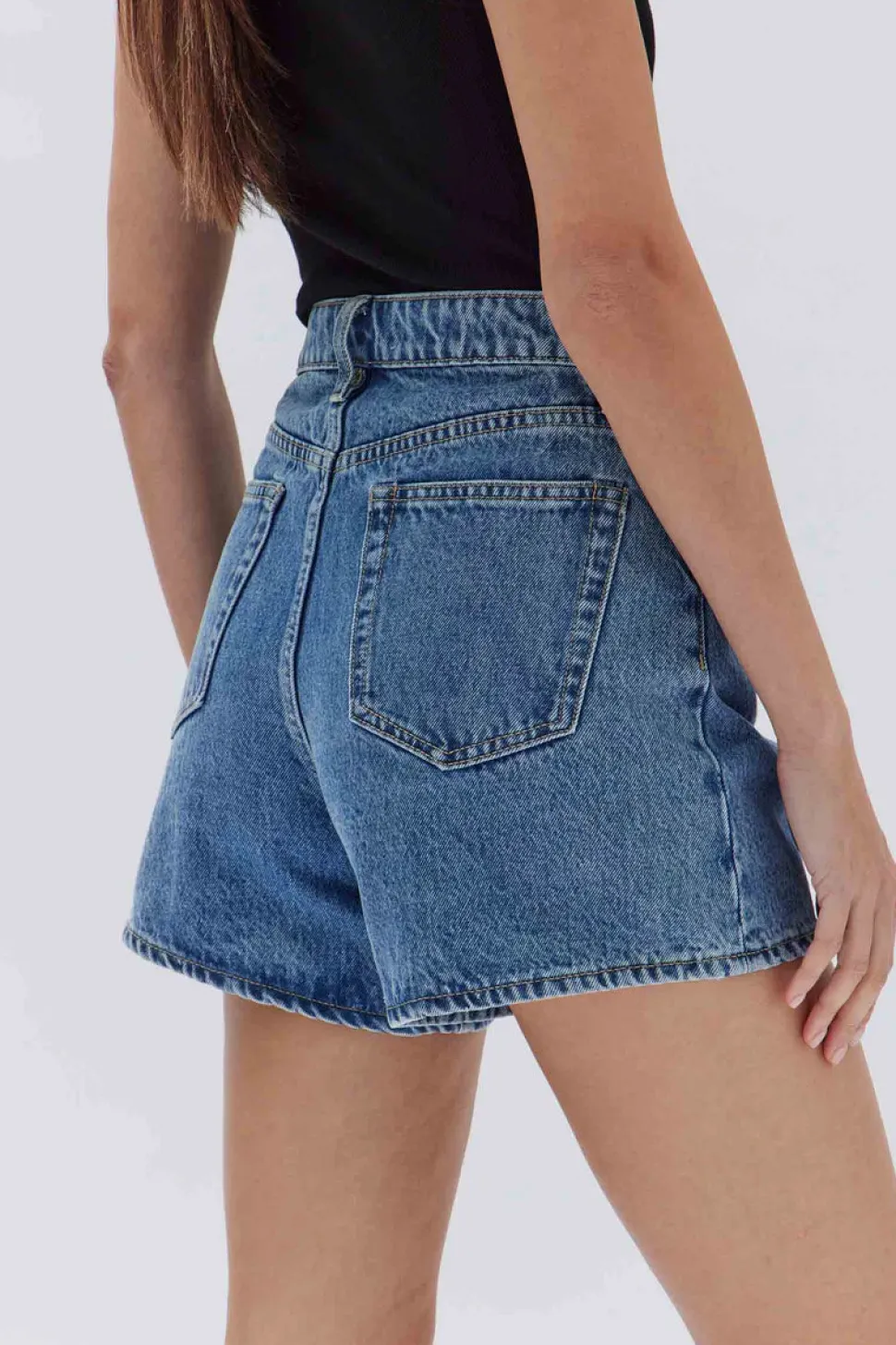 ASSEMBLY LABEL 'Vintage Denim Short' - Dark Stone Hot