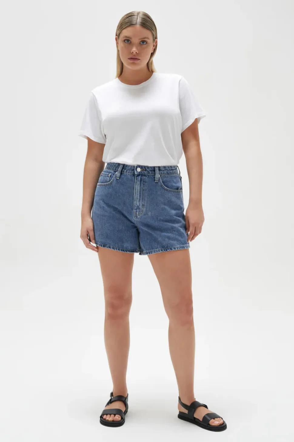 ASSEMBLY LABEL 'Vintage Denim Short' - Dark Stone Hot
