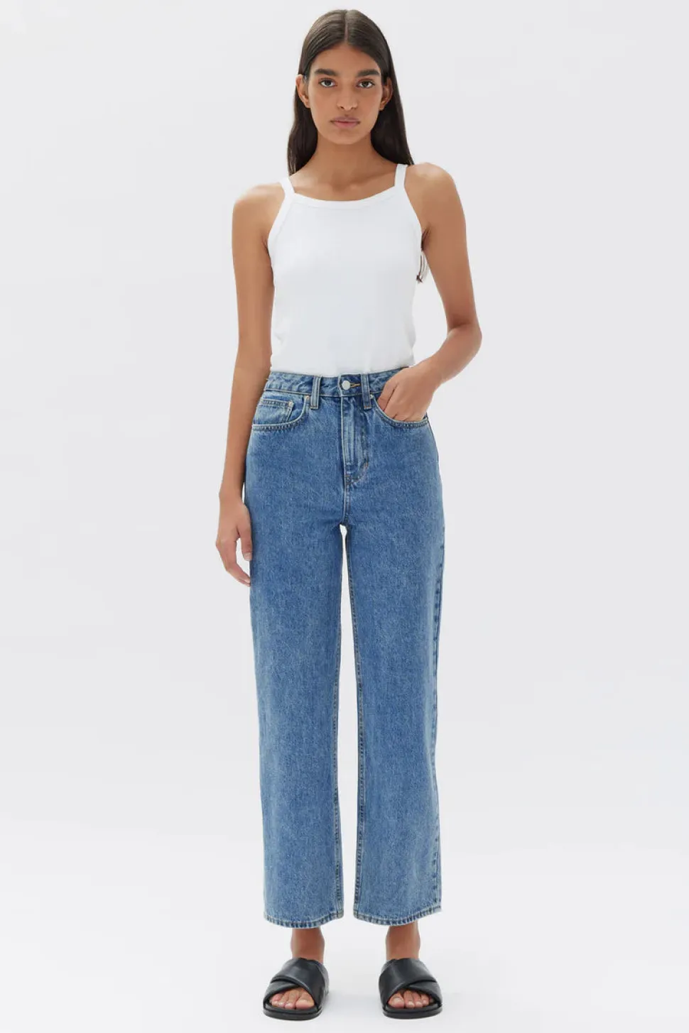 ASSEMBLY LABEL 'Vintage Straight Jean' - Dark Stone Clearance