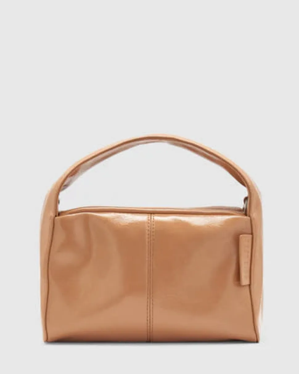 Brie Leon Bri Leon 'Luca Mini Bag Glossy Crinkle' - Milk Tea Clearance