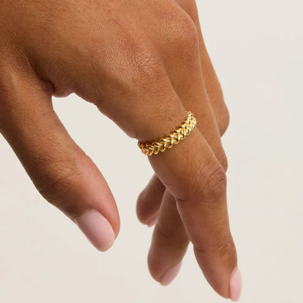 By Charlotte 'Intertwined Ring' - Gold New