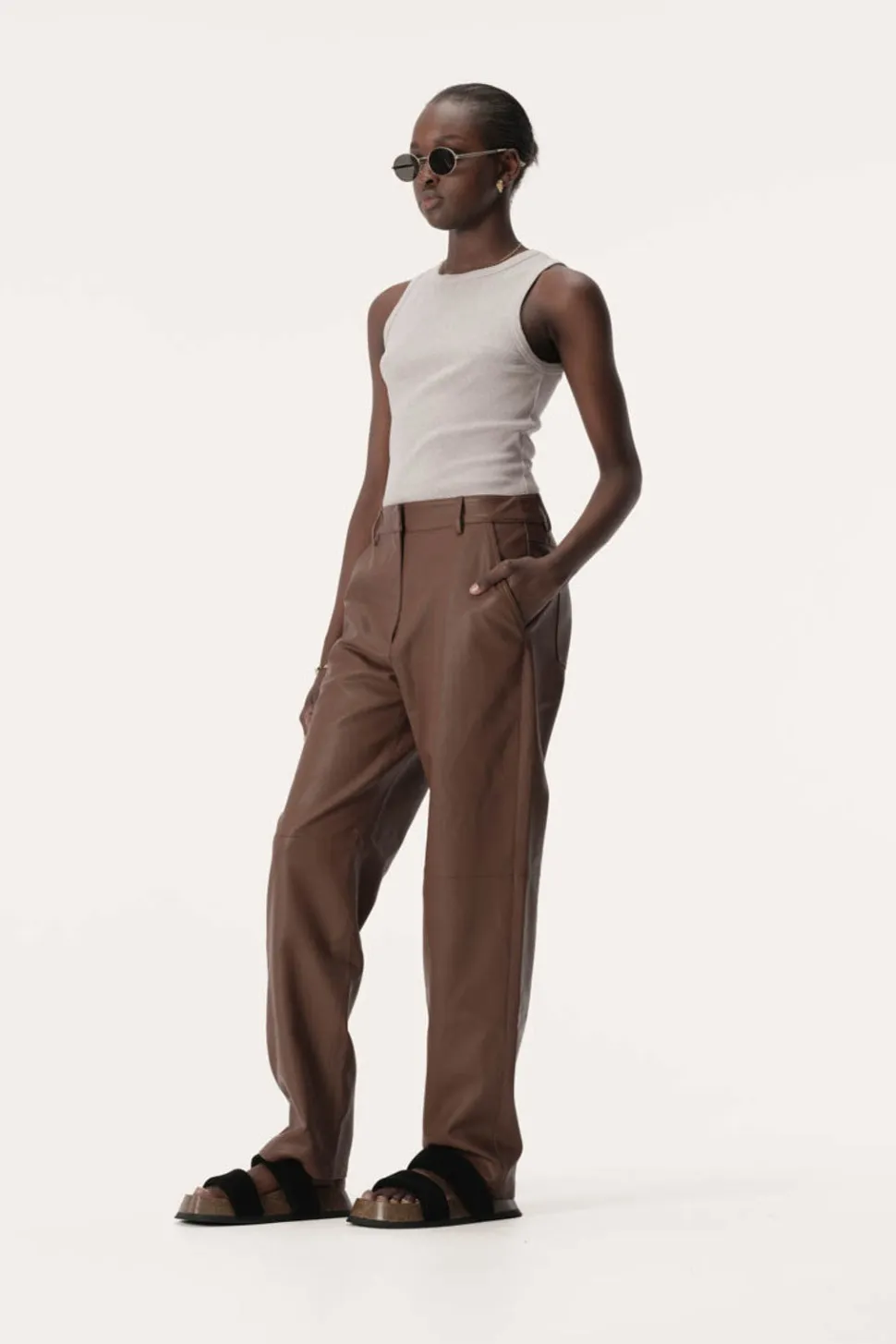 Elka Collective 'Bri Pant' - Chestnut Clearance