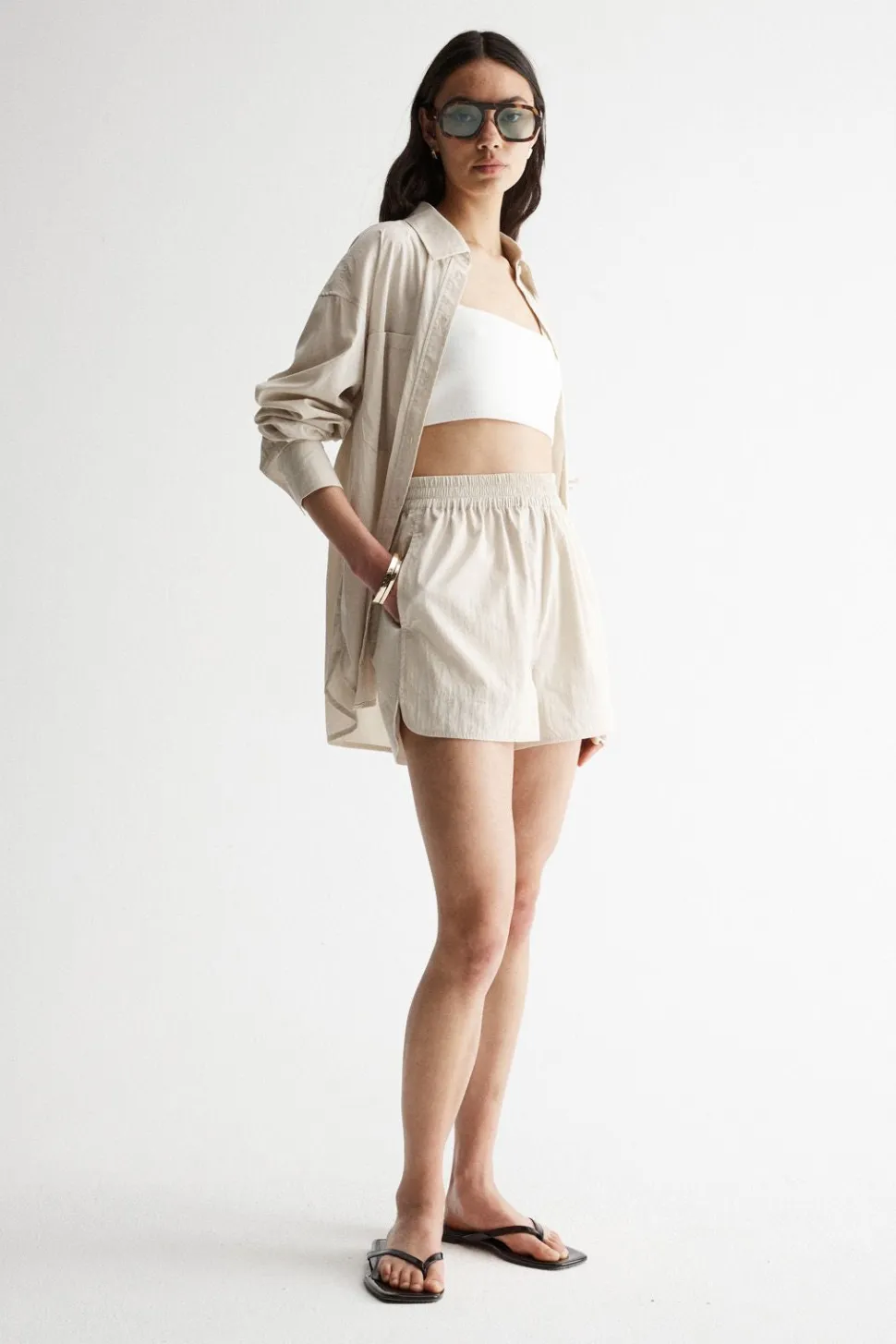 Elka Collective 'Delphie Shirt' - Sand Fashion