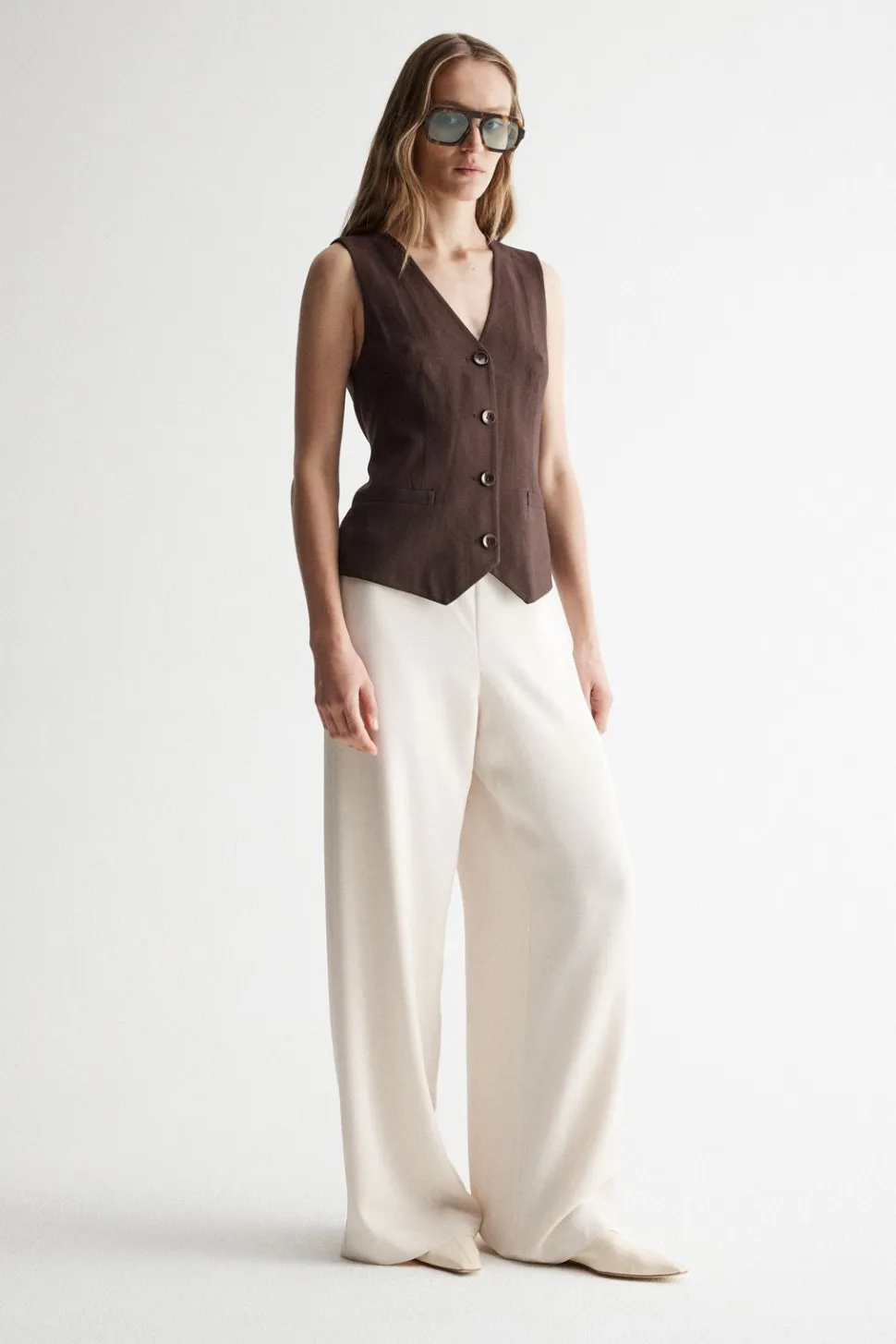 Elka Collective 'Nina Vest' - Chocolate Online