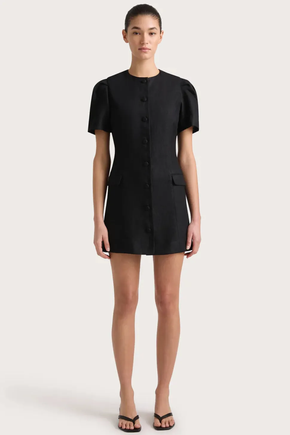 Faithfull The Brand 'Emma Mini Dress' - Black Hot