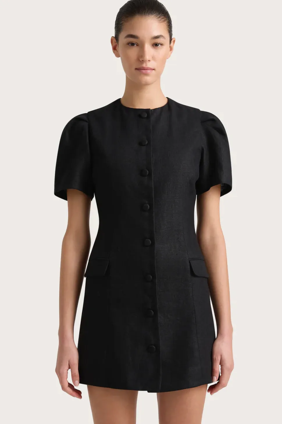 Faithfull The Brand 'Emma Mini Dress' - Black Hot