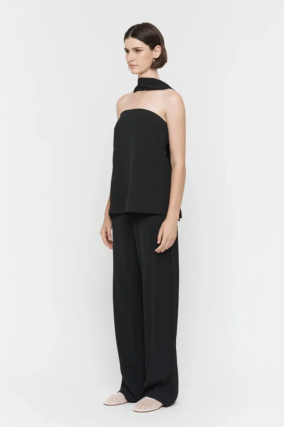 Friend Of Audrey 'Laylah Viscose Twill Top' - Black Outlet