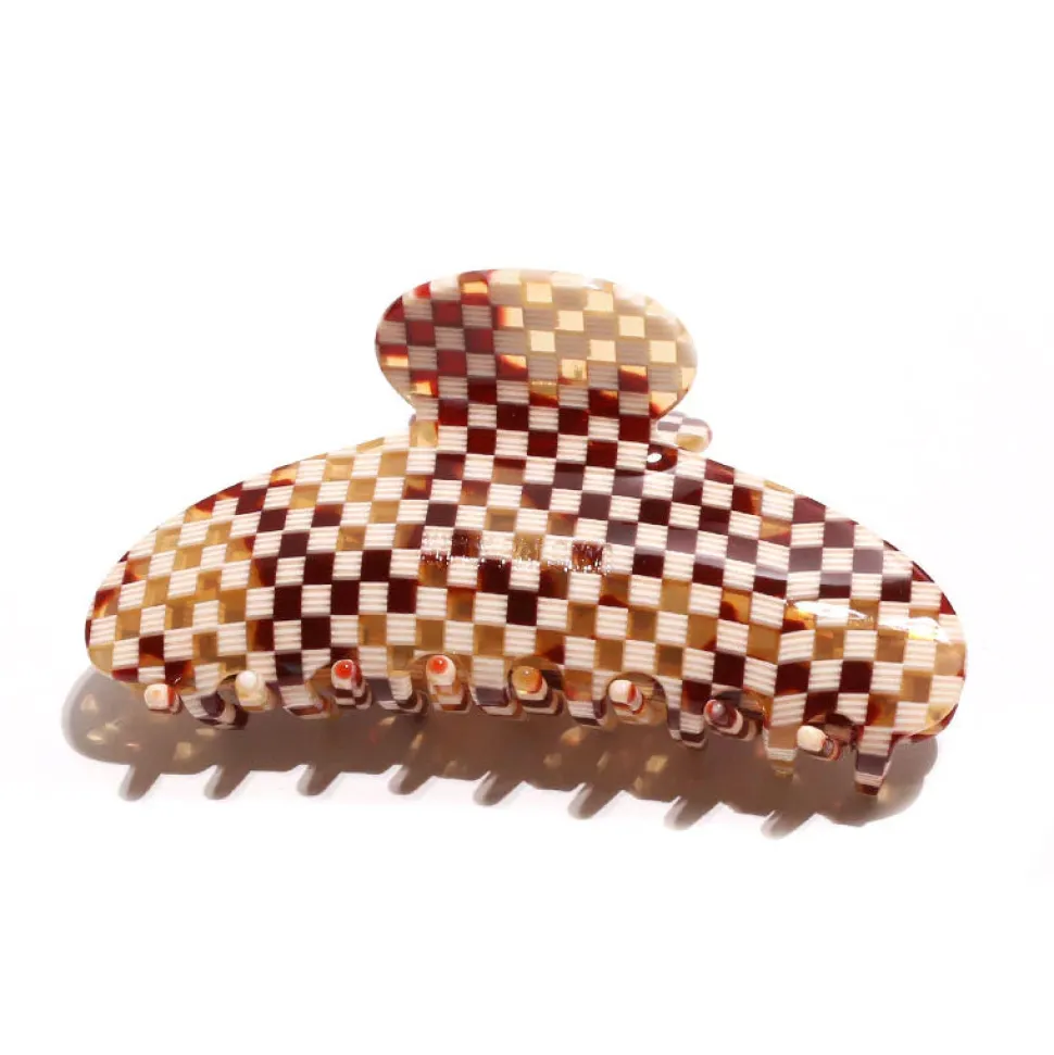 Kitty Paloma 'Grande Clip' - Gingerbread Checkers Cheap