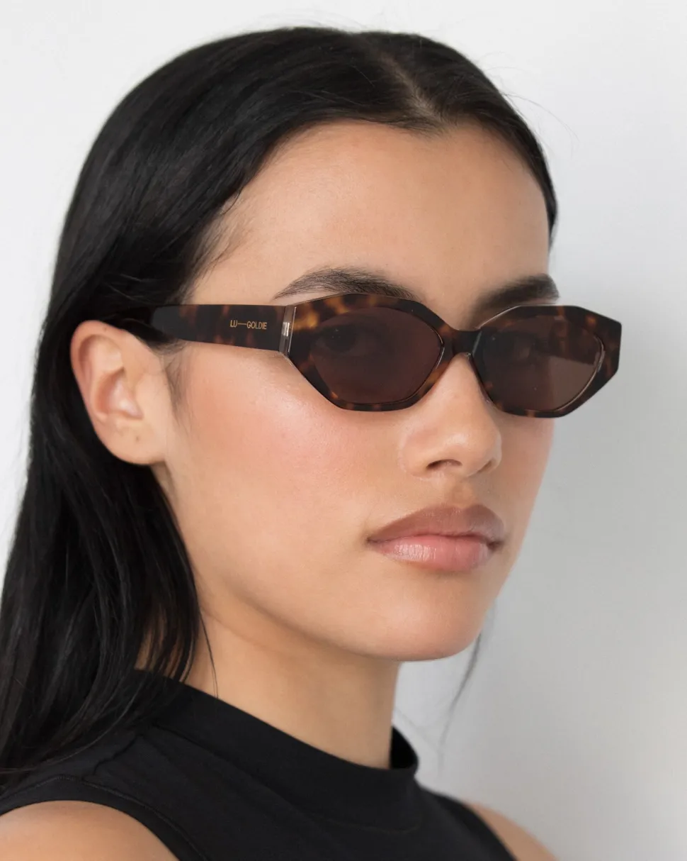 Lu Goldie 'Eliana' Sunglasses - Tort Flash Sale