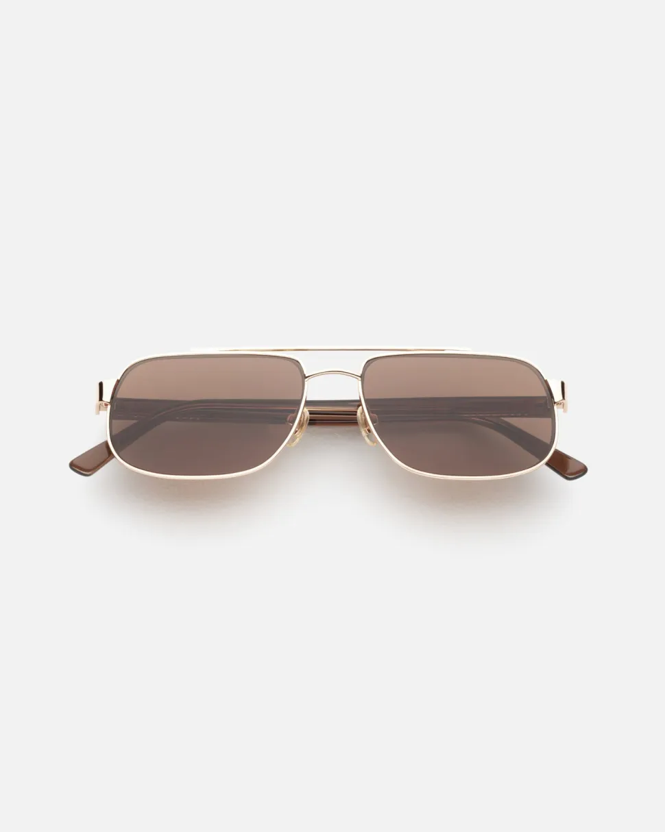 Lu Goldie 'Evangeline' Sunglasses - Coffee Outlet