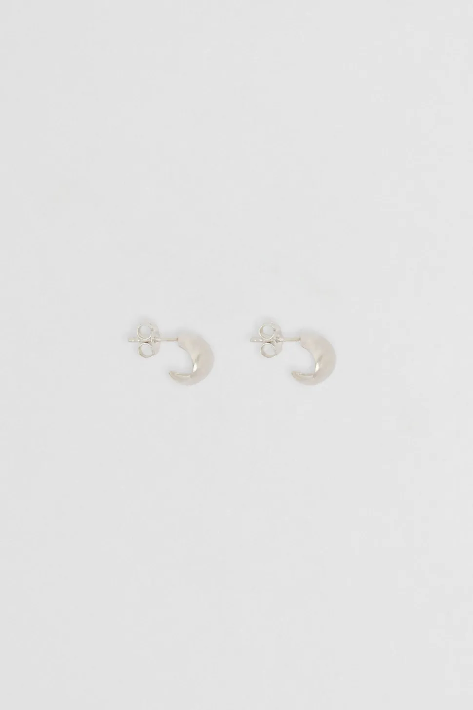 LONNI LIFESTYLE STORE Nina Gordon 'Fold Hoops Small' - Silver Best Sale