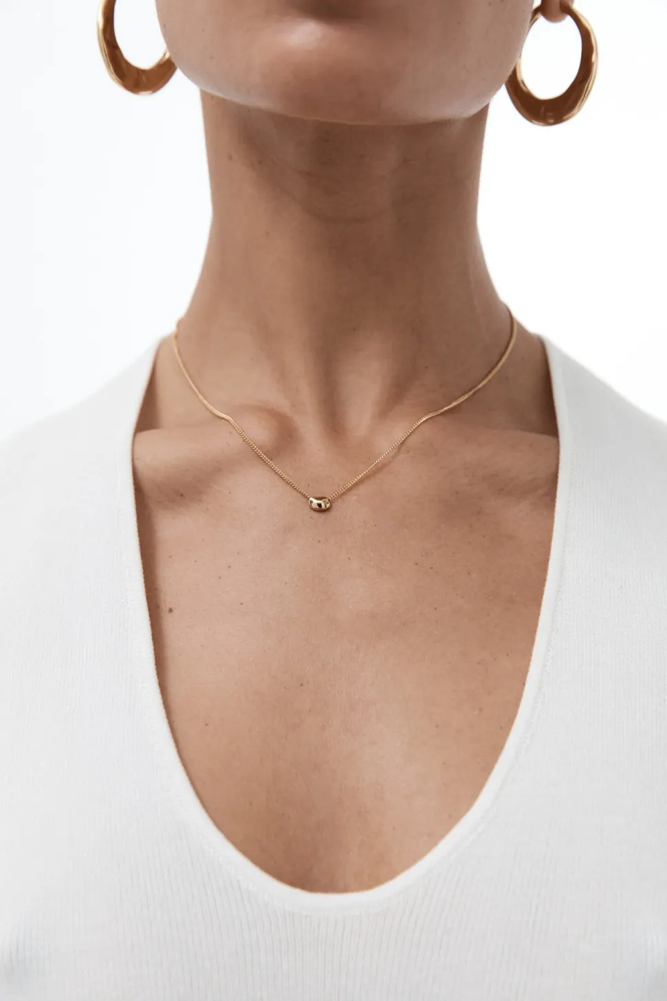 Nina Gordon 'Mini Drop Necklace' - Gold Sale