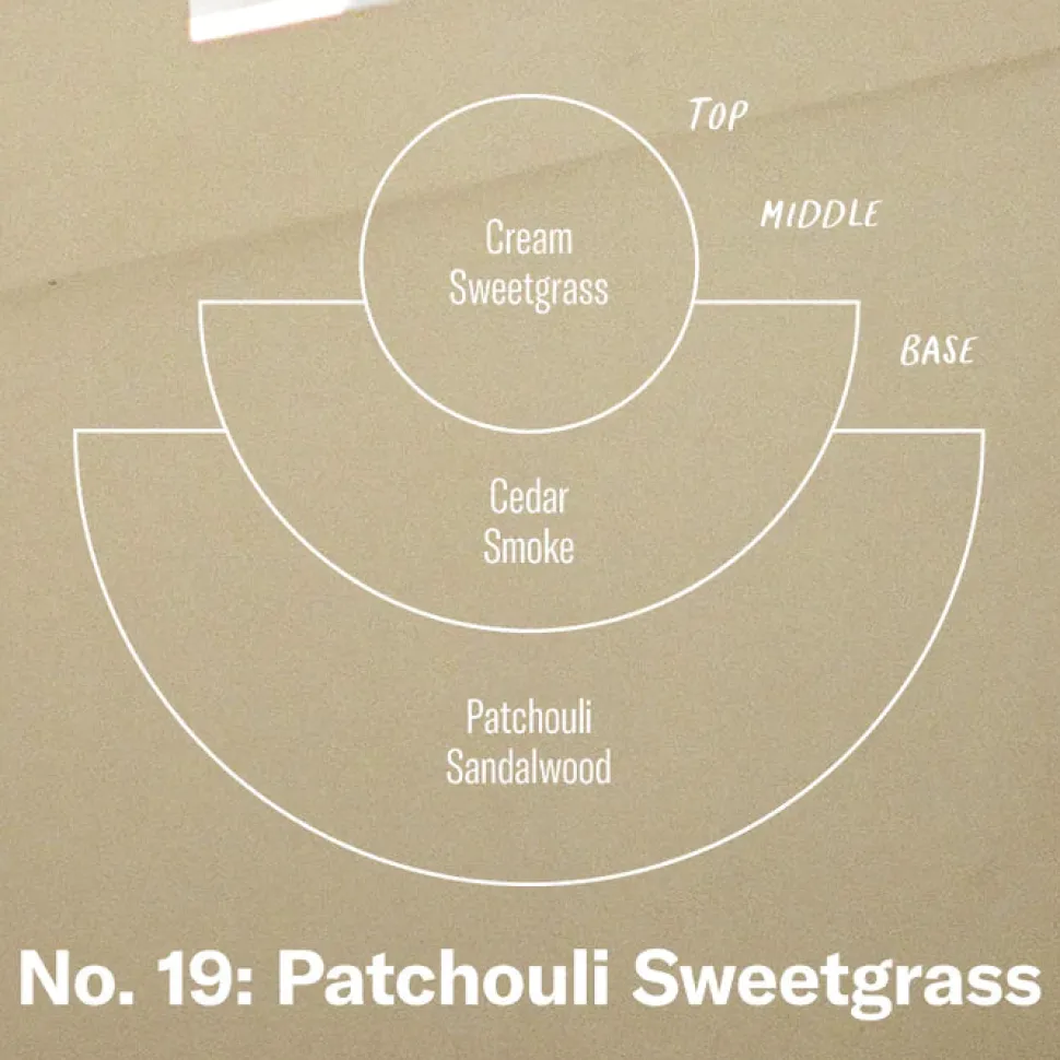 P.F. Candle Co. No. 19 Patchouli Sweetgrass - Candle Hot