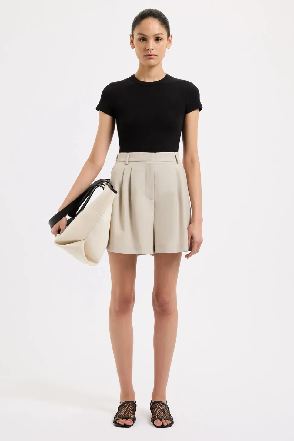 Nude Lucy 'Chiara Tailored Short' - Pumice Flash Sale