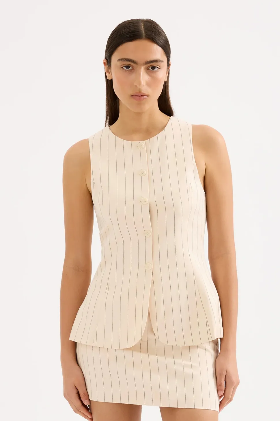 Nude Lucy 'Irving Pinstripe Vest' - Irving Stripe Outlet