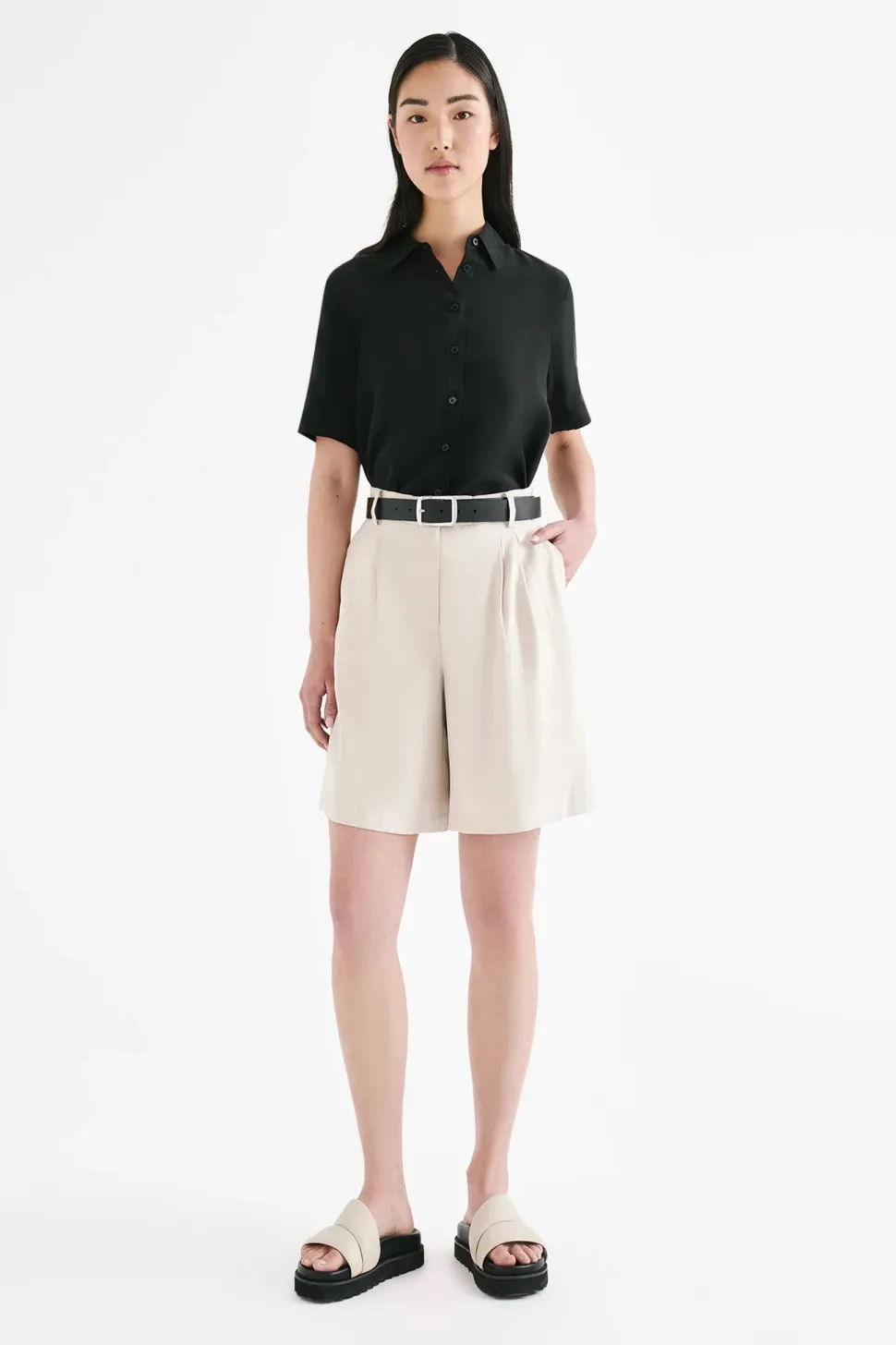 Nude Lucy 'Kit Tailored Short' - Oyster Cheap