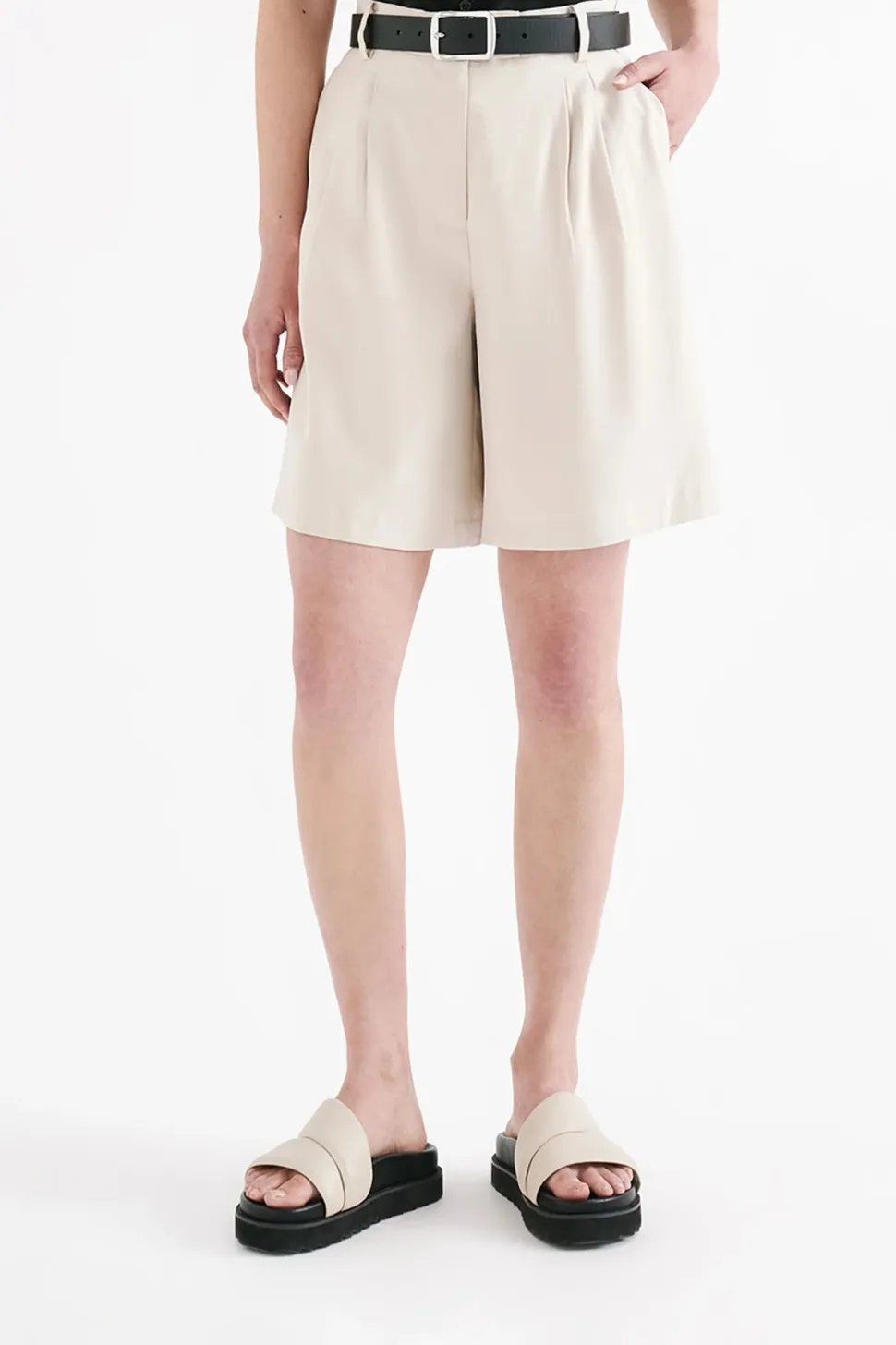 Nude Lucy 'Kit Tailored Short' - Oyster Cheap