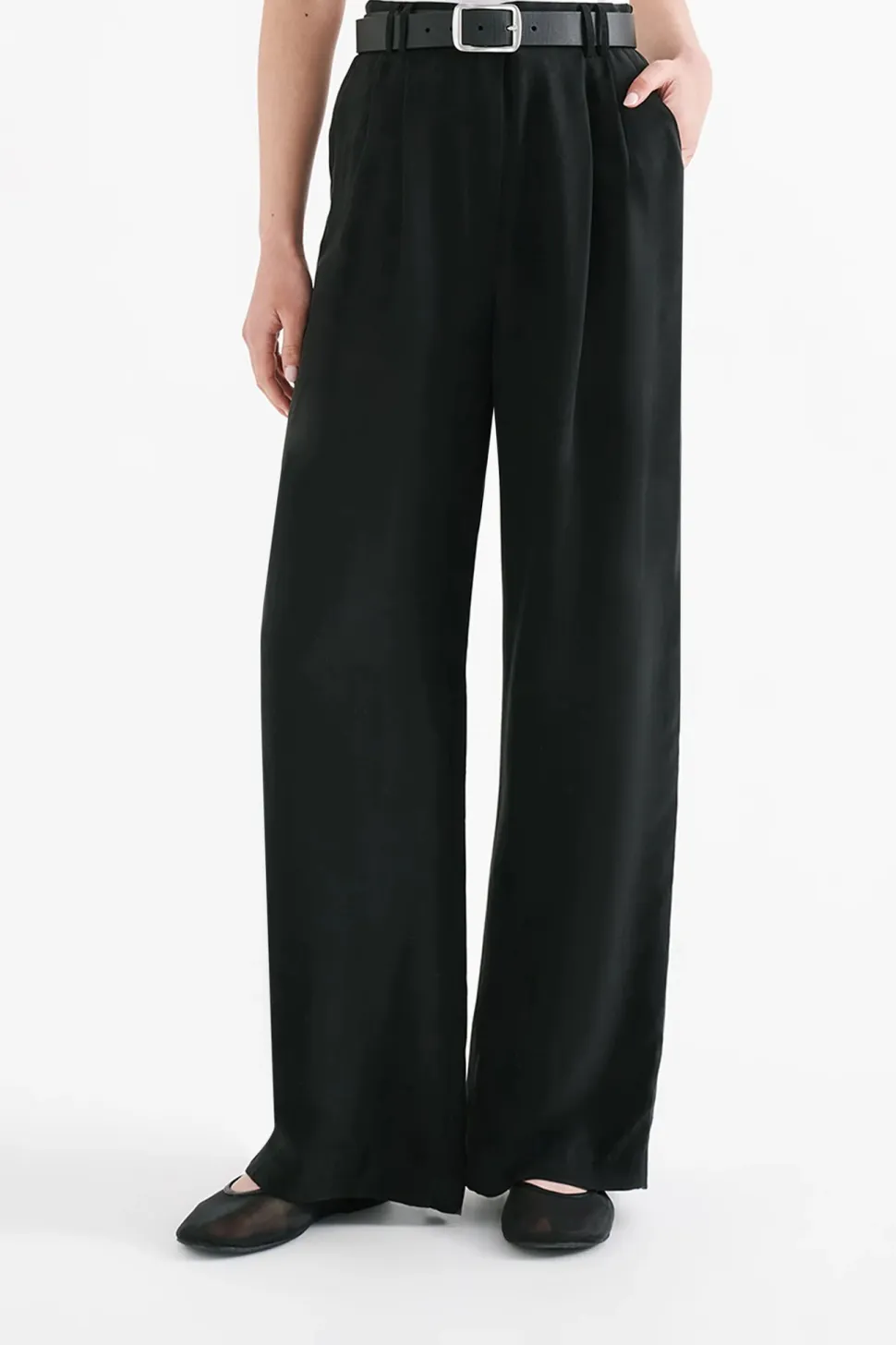 Nude Lucy 'Lea Cupro Pant' - Black Online