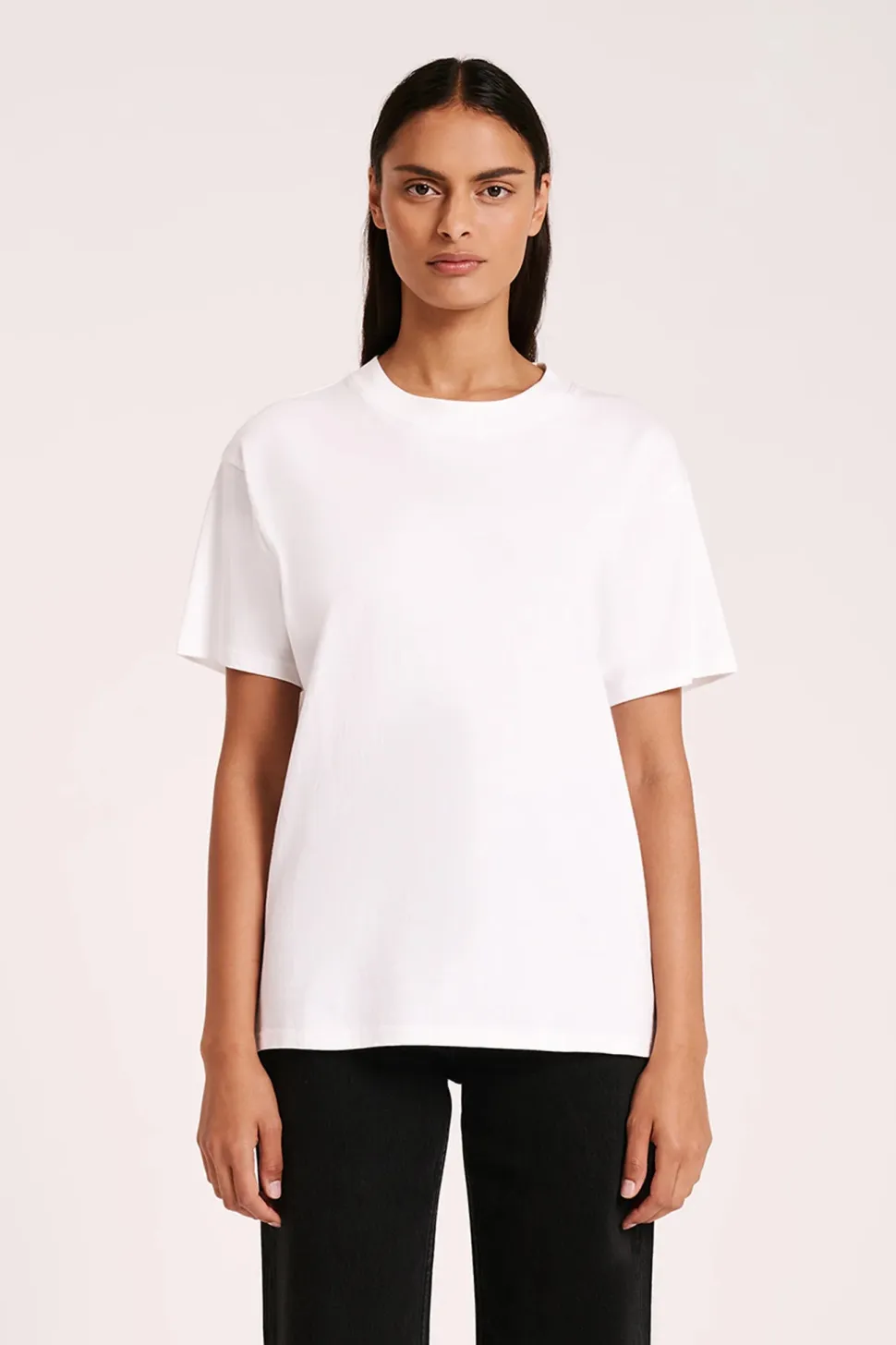 Nude Lucy 'Organic Boyfriend Tee' - White Hot