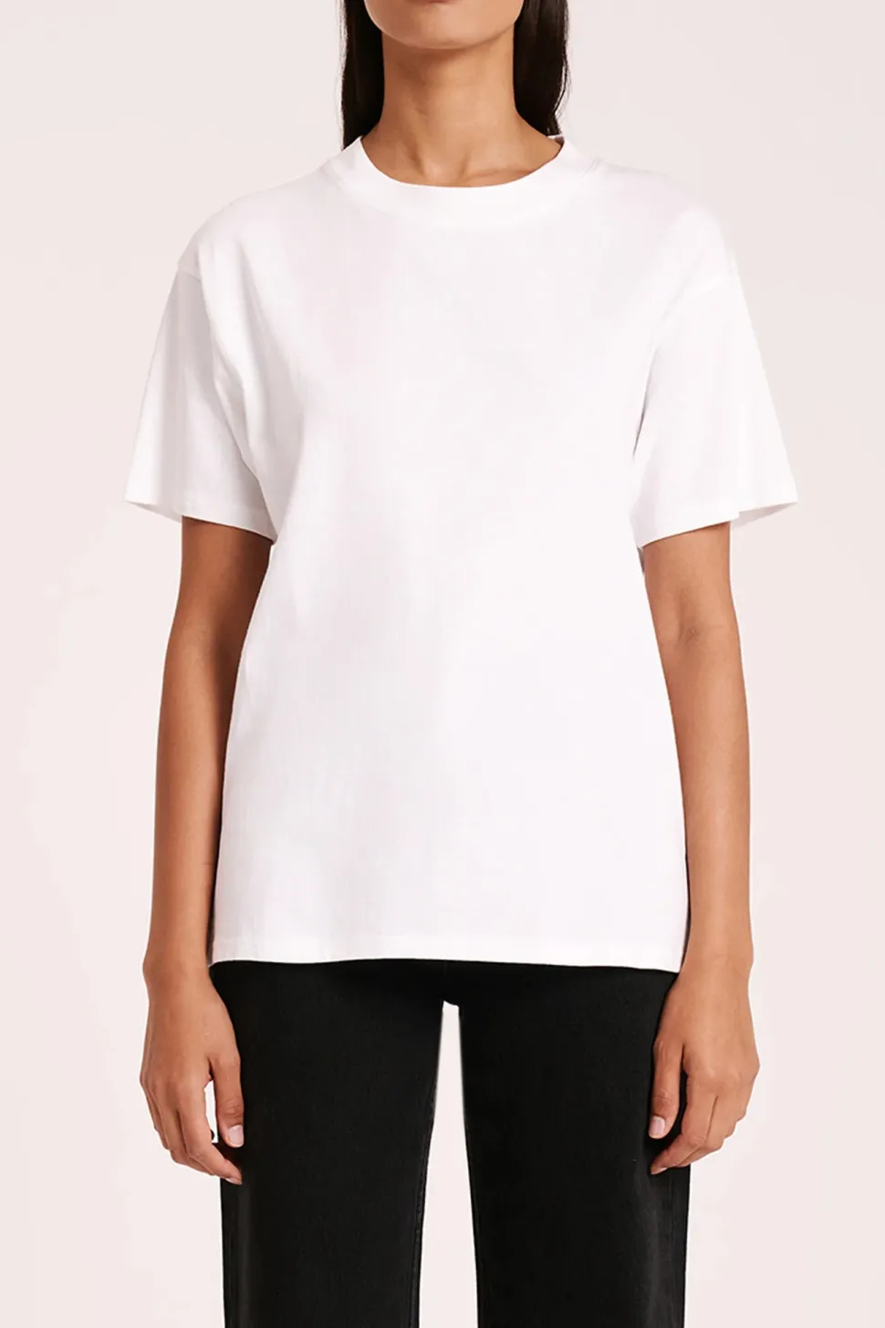 Nude Lucy 'Organic Boyfriend Tee' - White Hot