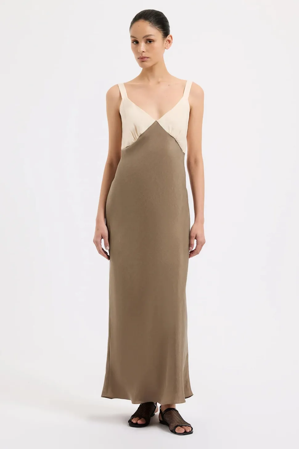 Nude Lucy 'Seshni Tencel Slip Dress' - Chestnut Splice Best Sale