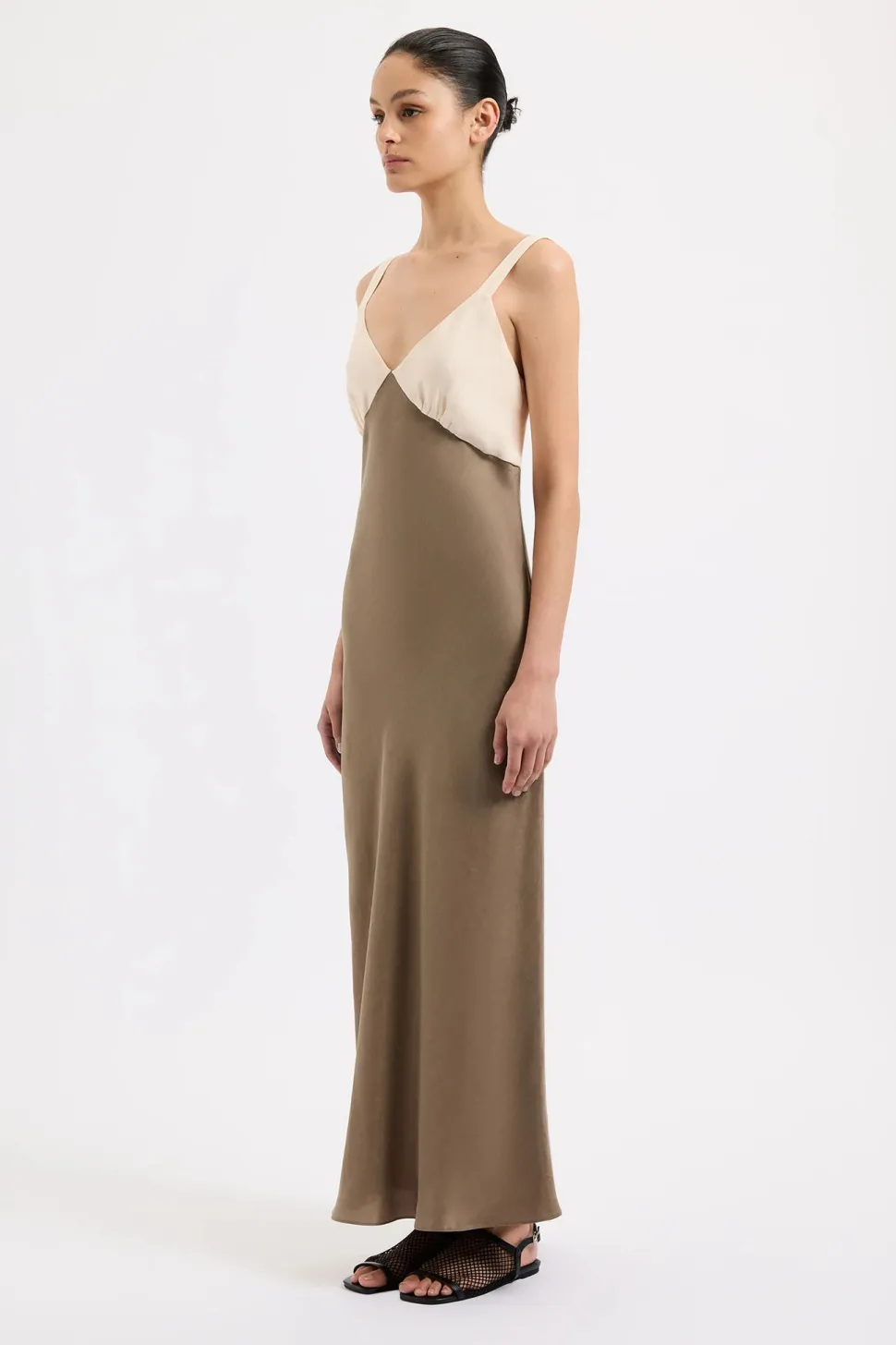 Nude Lucy 'Seshni Tencel Slip Dress' - Chestnut Splice Best Sale