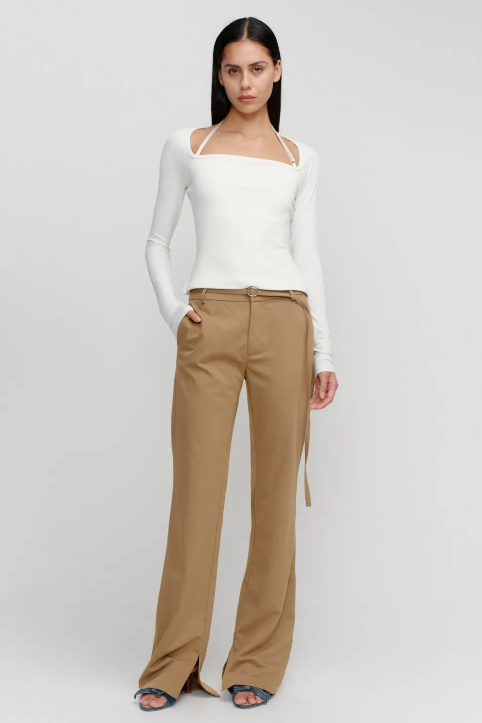 Ownley 'Gavriel Suit Pant' - Caramel Flash Sale