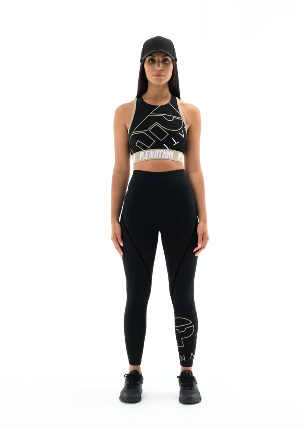 P.E NATION 'Alta Sports Bra' - Black New