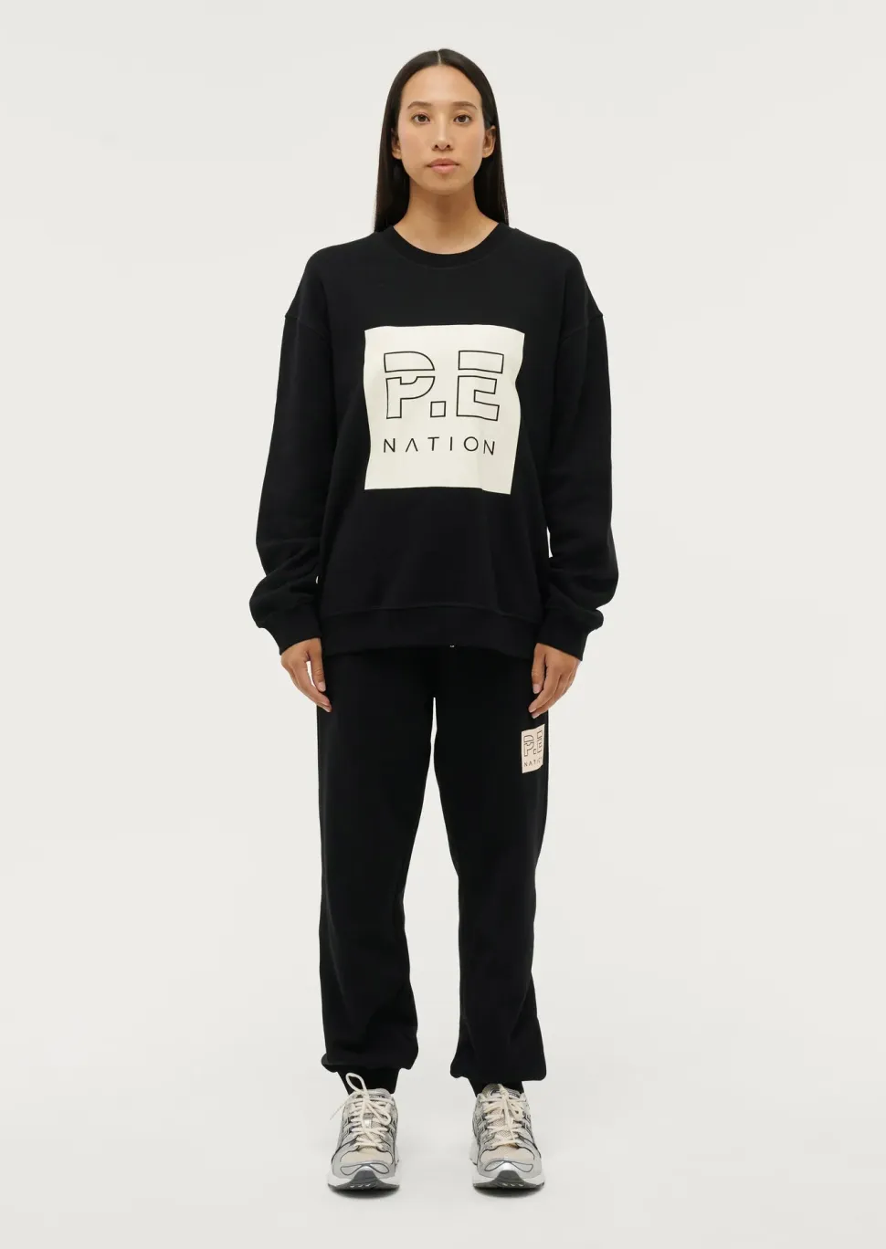 P.E NATION 'Cut Shot Sweat' - Black Clearance