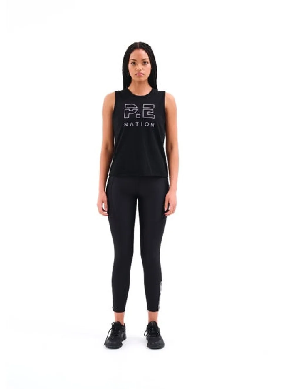 P.E NATION 'Shuffle Tank' - Black Shop