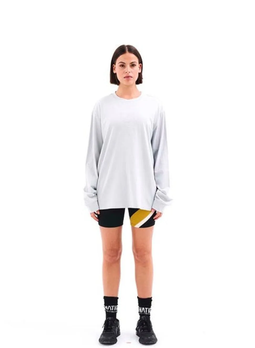 P.E NATION 'Stage Win LS Tee' - High Rise Grey New