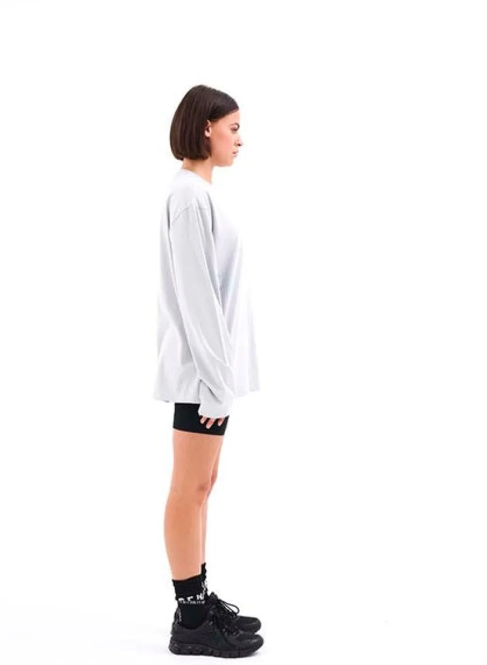 P.E NATION 'Stage Win LS Tee' - High Rise Grey New