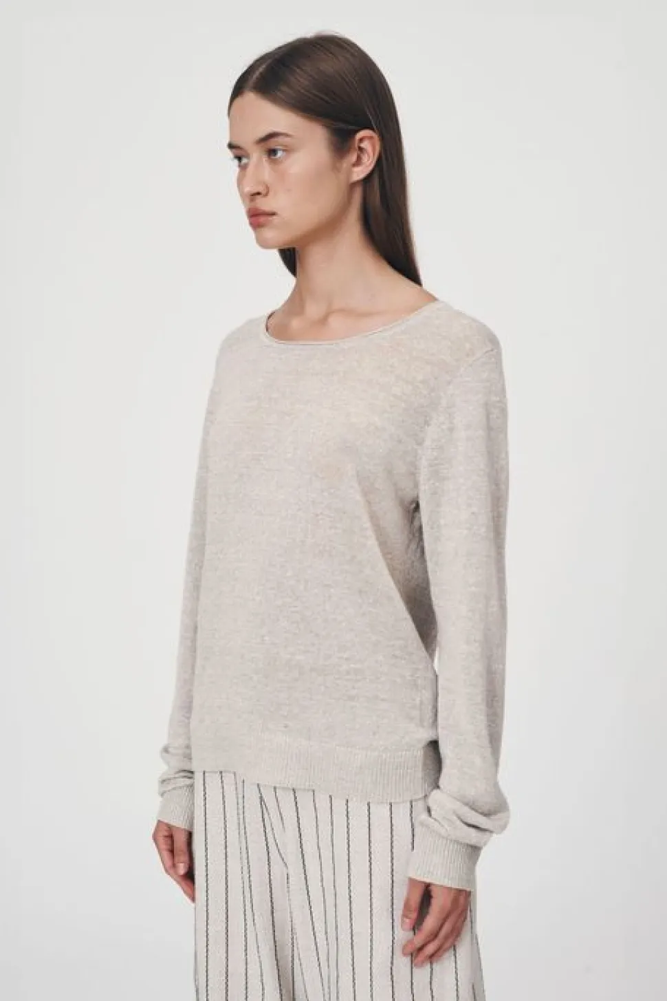 Rowie 'Beattie Knit Top' - Oat Marle Best Sale