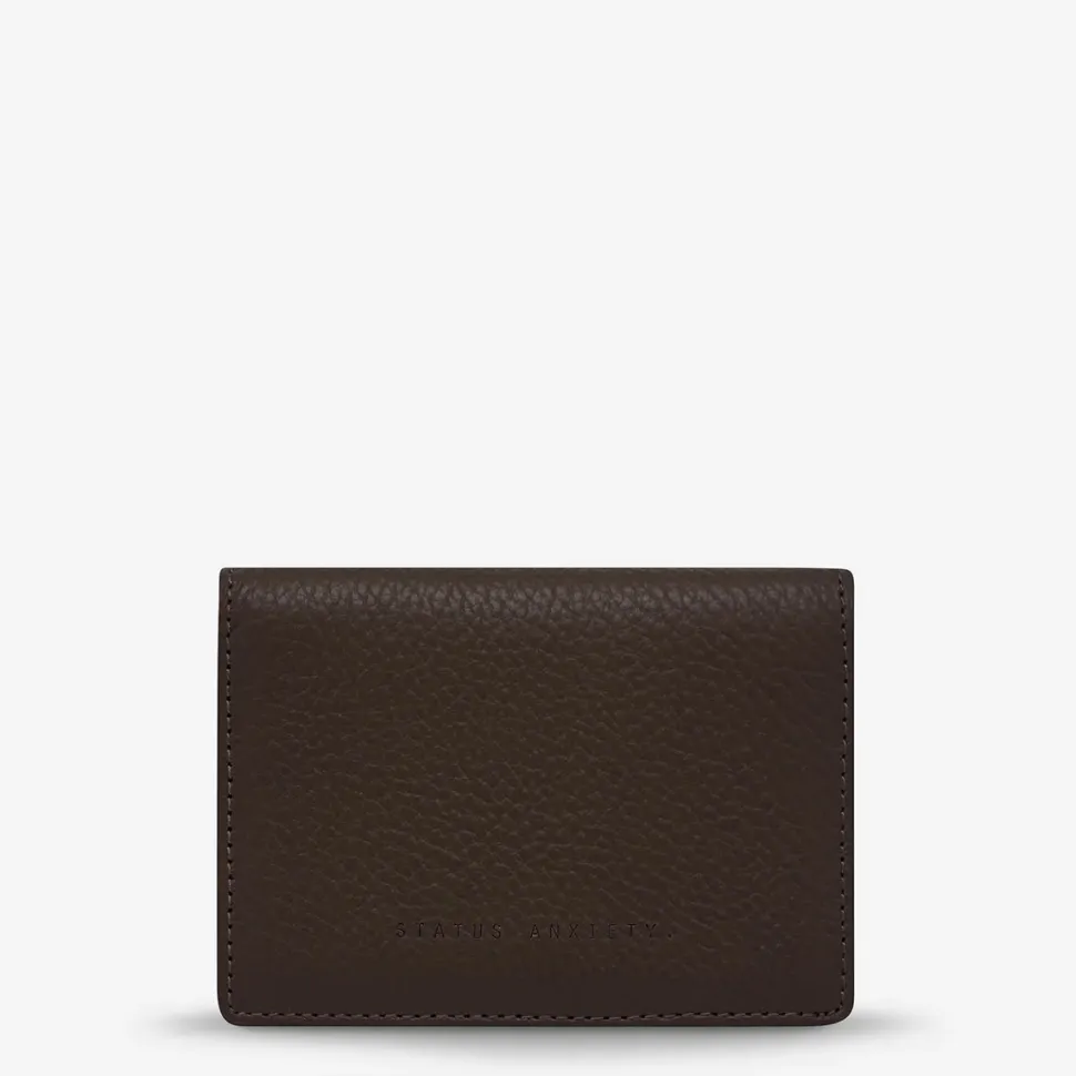 Status Anxiety 'Easy Does It' Wallet - Cocoa Cheap