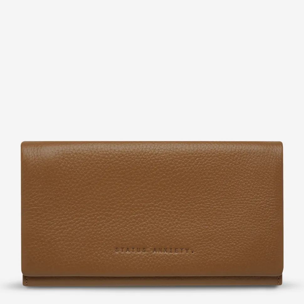 Status Anxiety 'Nevermind' Wallet - Tan Clearance