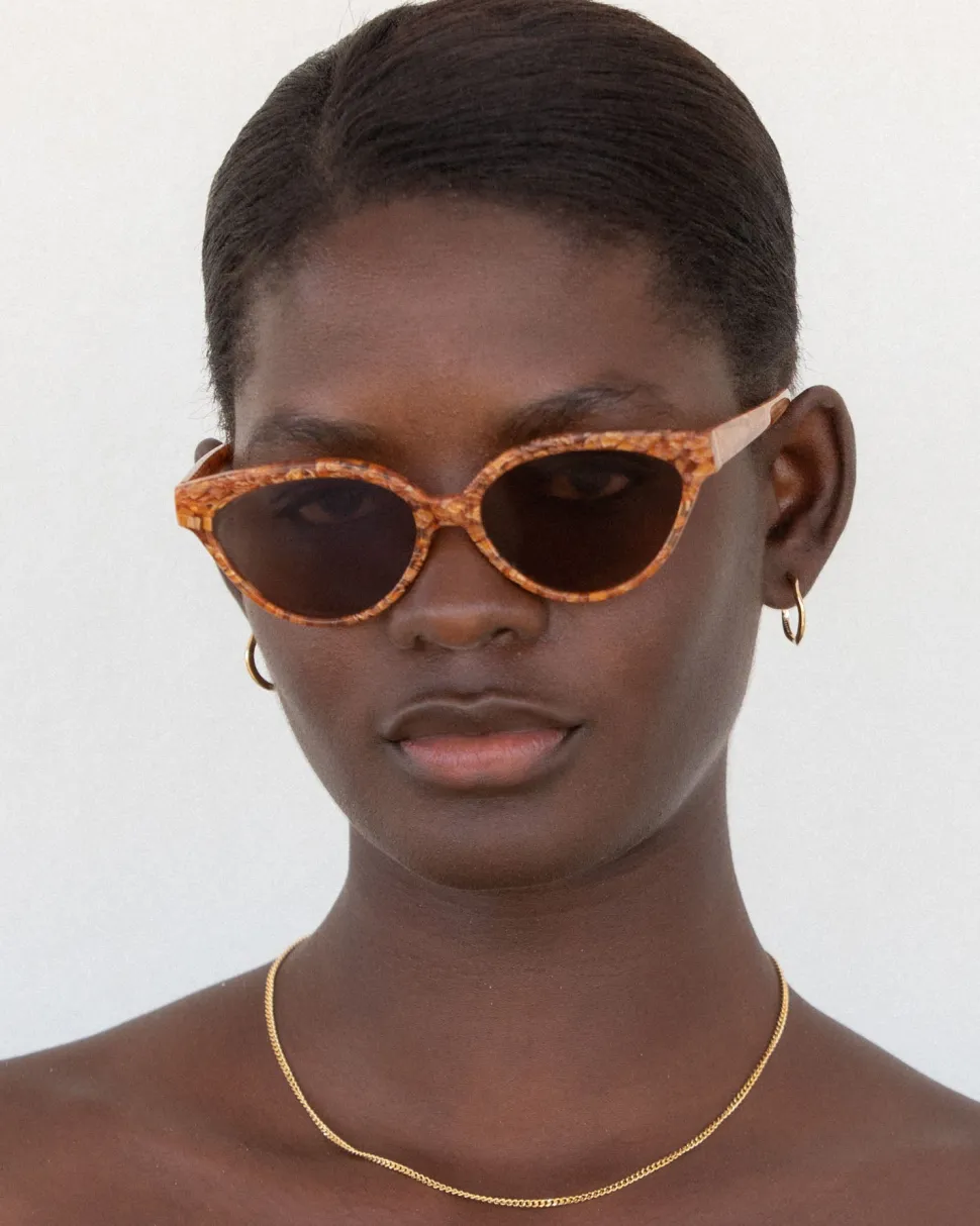 Velvet Canyon 'Beat Generation' Sunglasses - Amber Tort Clearance