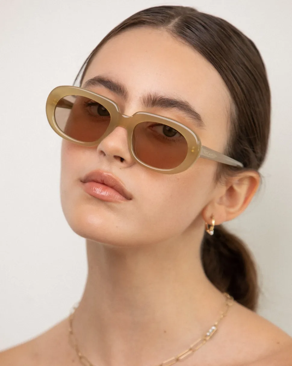 Velvet Canyon 'Riviera' Sunglasses - Olive Cheap