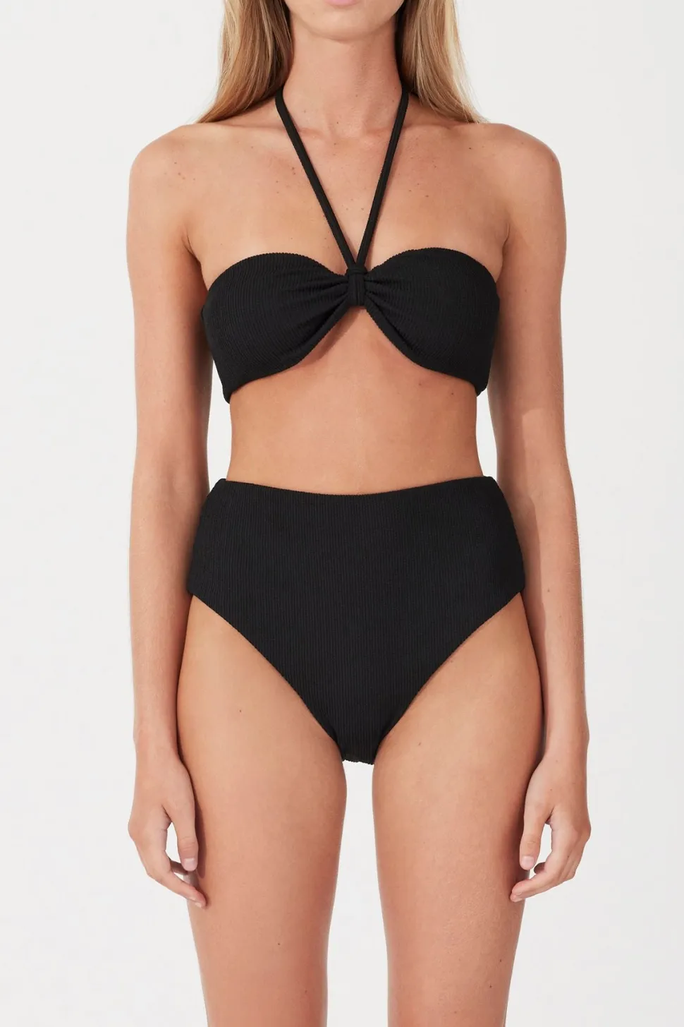 Zulu & Zephyr 'Black Textured Bandeau' Clearance